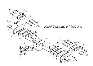 Фаркоп в Уфе Ford Transit, с 2000 г.в.jpg
