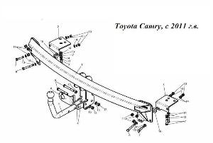 Фаркоп в Уфе Toyota Camry, с 2011 г.в.jpg