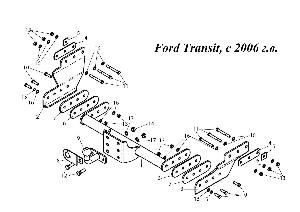 Фаркоп в Уфе Ford Transit, с 2006 г.в.jpg